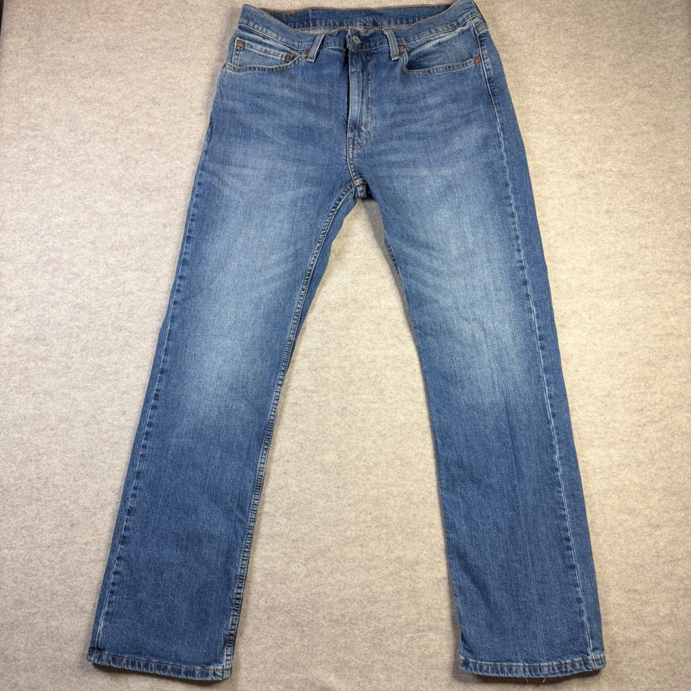 Levis 527 Slim Bootcut Jeans Mens 34x32 Medium Wash Blue Denim 05527-0685